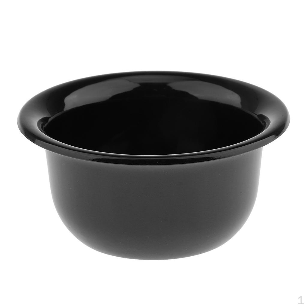 Men's Plastic Shaving Brush Mug Bowl Salon Barber Beard Shave Soap Cup Black