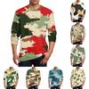 Men's T Shirt O-Neck Clothing Apparel Outdoor Long Sleeve Print Fashion Designer Vintage