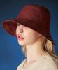 Bajal Wire Brim Bucket Hat Burgundy