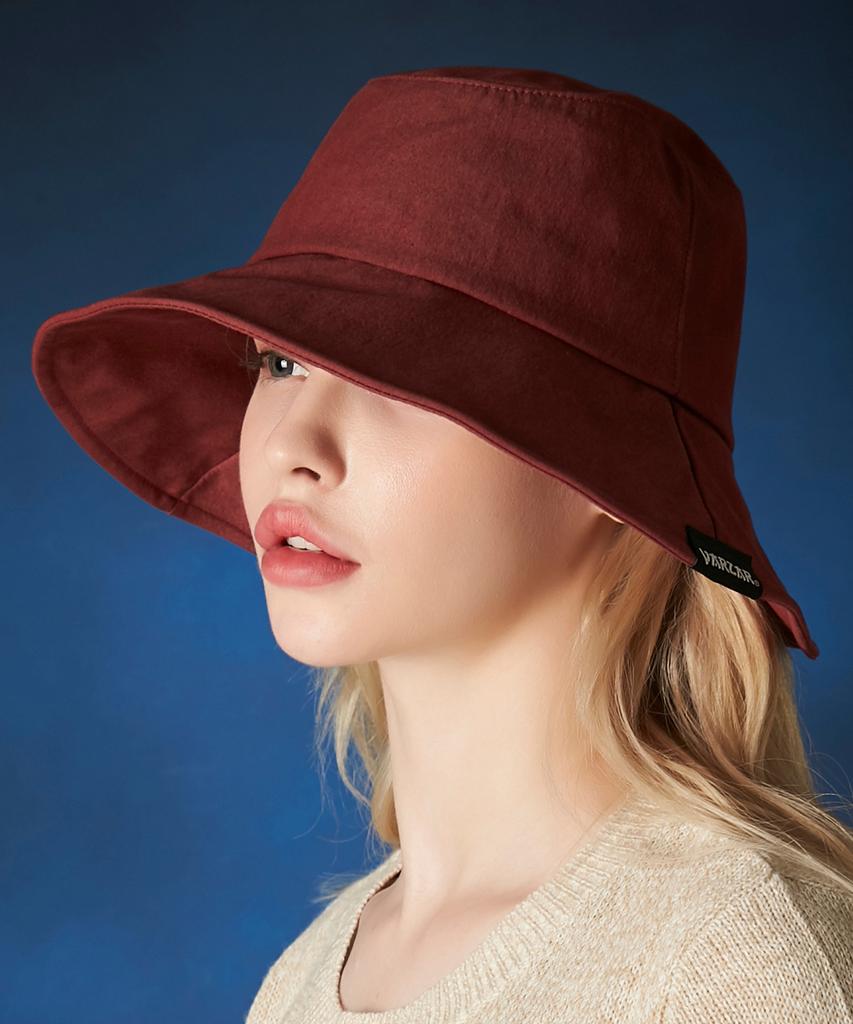 Bajal Wire Brim Bucket Hat Burgundy