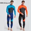 Men Wetsuit 3mm Premium Neoprene Thickening Full Sleeve Dive Skin for Spearfishing Snorkeling Surfing Canoeing Scuba Diving Suit