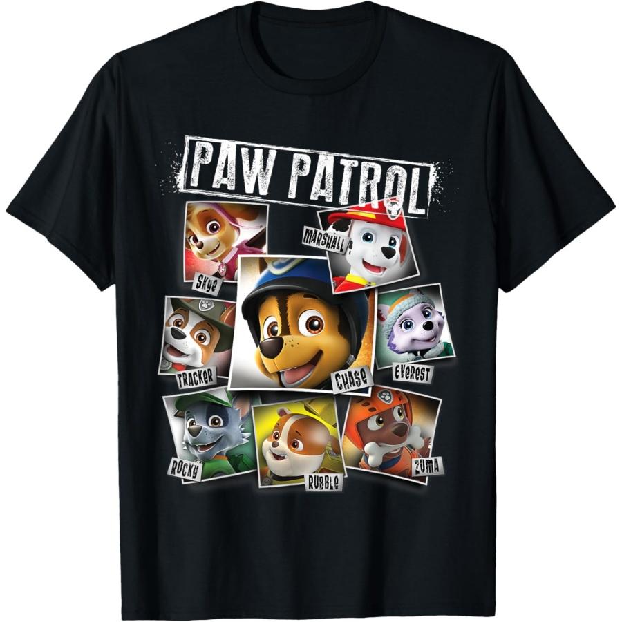 T-shirt Collage di Foto Polaroid Paw Patrol T-shirt