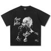 Pop Smoke Meet The Woo Grafik T-Shirt Unisex Oversized Hip Hop Rapper Lässig Baumwolle Kurzarm Klassisch Streetwear Mode Für