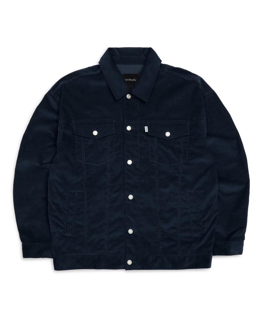 Mark Gonzales Relaxed Corduroy Trucker Jacket - D/Navy