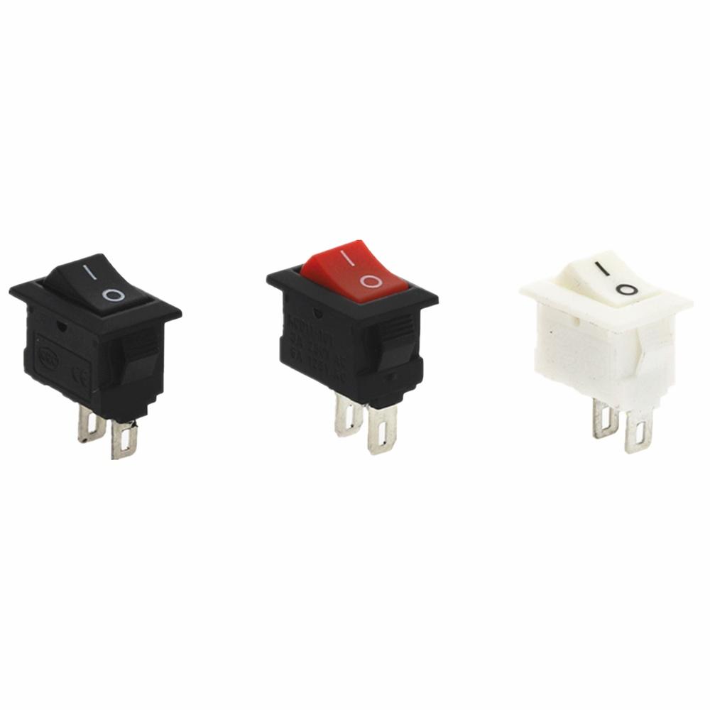 20 unidades/10 unidades interruptor de botão spst 2 pinos 3a 250 v kcd11 interruptor oscilante liga/desliga snap-in 10x15mm