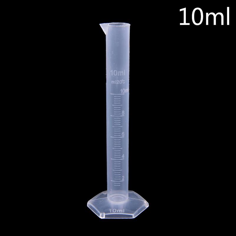 10/25/50/100/250 ml plastikust mõõtesilindriga laboritesti gradueeritud toru