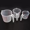 Lot de 3 gobelets doseurs pour liquide de cuisson, en PVC, en plastique, pour mesurer le volume, outils de cuisine, 250/500/1000 ml