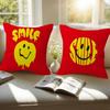 Anime Smile Fun Cute Cushion Cover Inches Farmhouse Decor Home Throw Pillow Covers For Couch Decorations