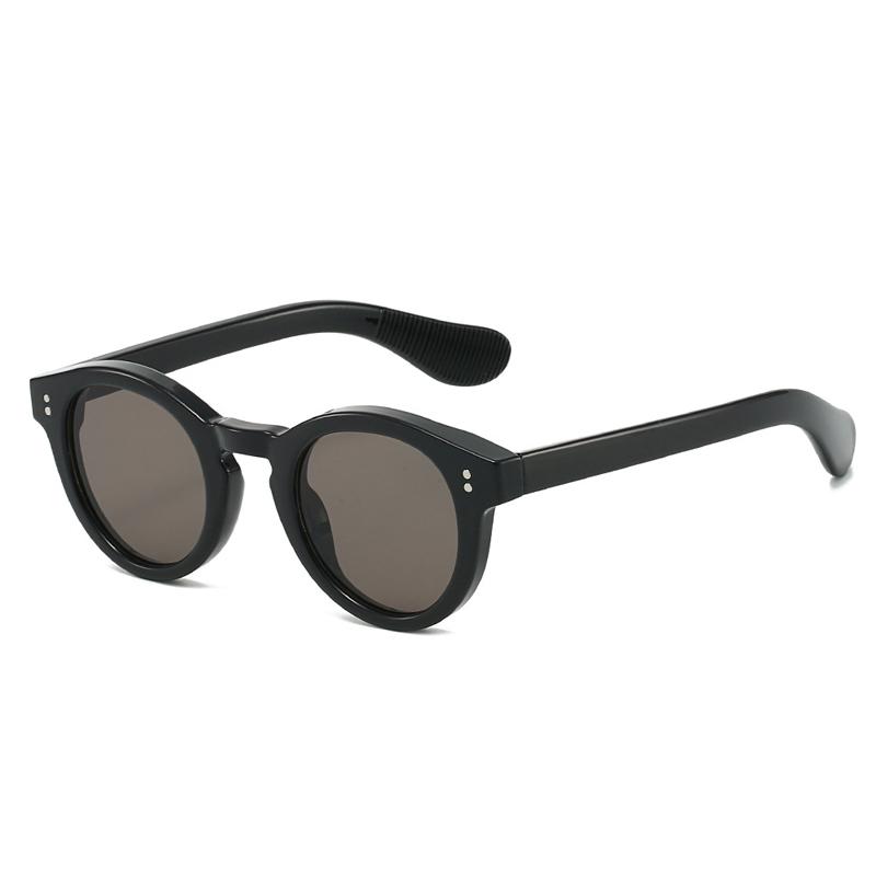 SHAUNA Fashion Round Jelly Color Women Sunglasses Shades UV400 Retro Punk Rivets Men Matte Sun Glasses