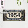 Tin Sign - Vintage Durable Metal Plaque Wall Decor, Home Office Bar Man Cave Laundry European City Birth Year License Plate Wa