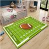 Touchdown Printed LGBT Pride Love Is Love Football Field Mat - Soft, Machine Washable Polyester Carpet for Bedroom, Living Room, or Kitchen Door Mat