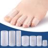 2 Stuks Siliconen Gel Kleine Teen Buisbeschermer Teenbeschermers Voorkomt Blaren Anti-Wrijving Ademend Voetverzorging Pedicure Gereedschap