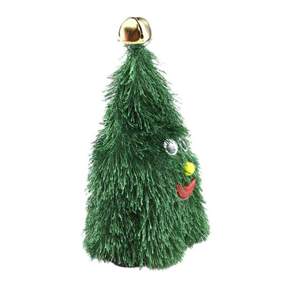 Yousheng Electric Animated Santa Hat Christmas Tree Toy with Walking Shaking Functions Festive Holiday Tabletop Decor Kid-Friendly Fun Xmas Ornaments