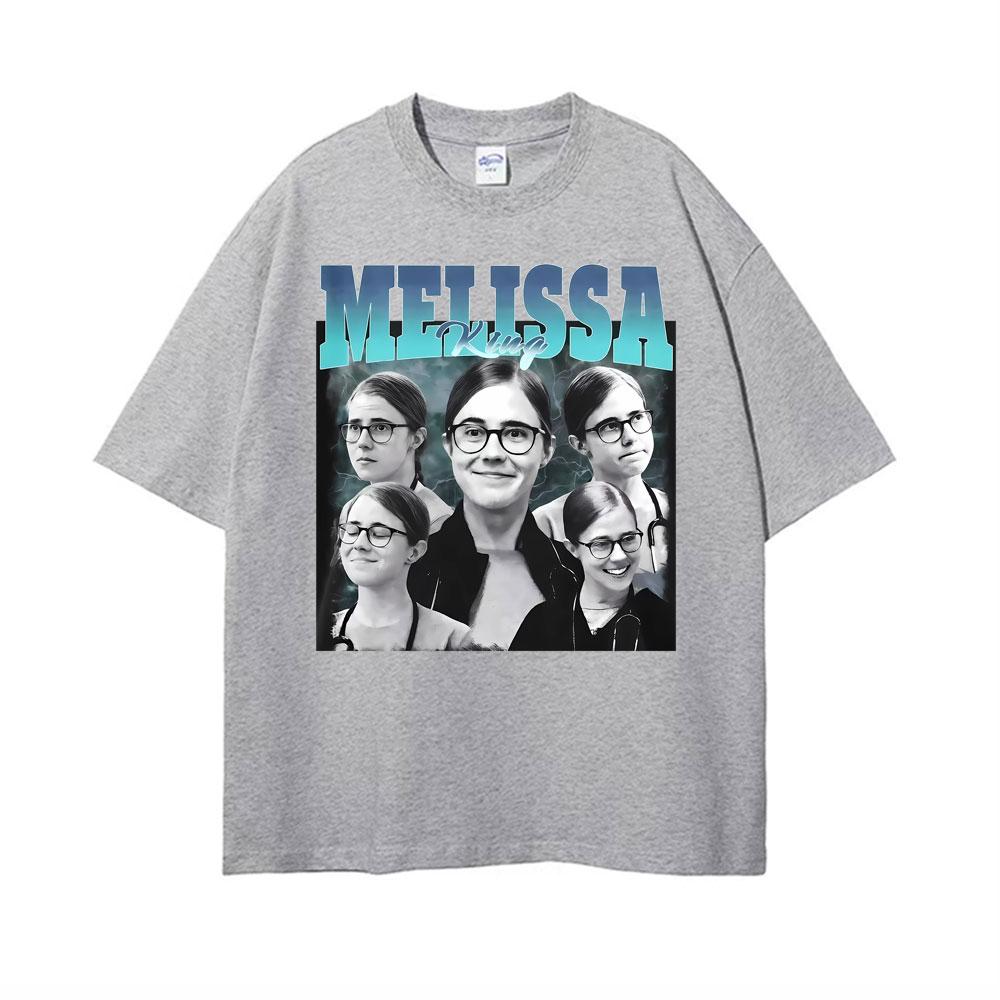 Melissa King Vintage Funny Doctor Meme Print T-shirts Unisex Women Clothing Fashion Harajuku T-shirt Short Sleeve Oversized T Shirt
