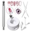 Rotating Cat Eye Nail Magnet Wide Light Glass Bead Effect Multifunctional Strong Automatic Nail Art Magnetic Gel Nail Polish