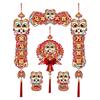 Flocking Design Horse Year Couplet Decorative Fortune Wall Hanging Spring Festival Couplets Chinese Style New Flocking