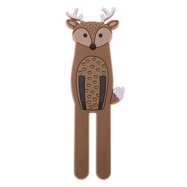 Cartoon Animals Magnetic Hooks Removable Fridge Sticker Refrigerator Message Magnet Coat Hanger Key Holder Hanging Storage Hook