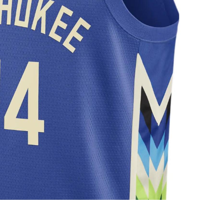 Nike NBA Antetokounmpo Milwaukee Bucks 2022 Jersey Blue Unisex Streetwear DO9600-480