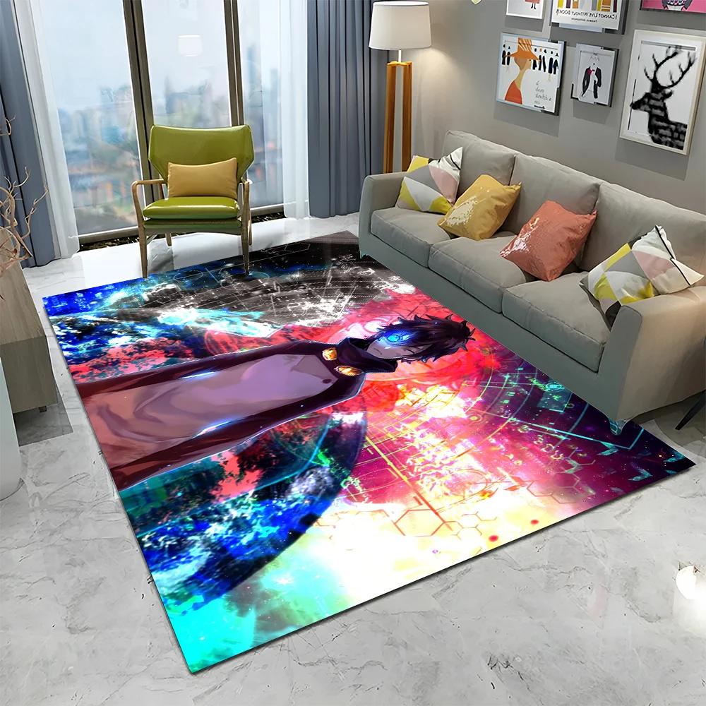 Blue Lock Football Anime Cartoon Carpet Rug for Home Living Room Bedroom Sofa Doormat Decor,kid Play Area Rug Non-slip Floor Mat