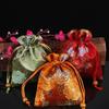 Floral Embroidery Flower Drawstring Bag Chinese Style Small Wallet Festive Sugar Bag Hanfu Decor