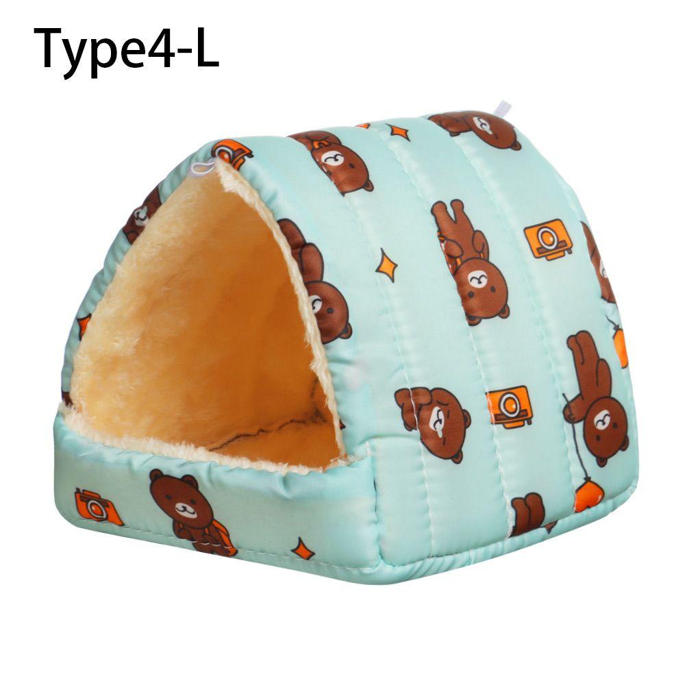 Winter Mini Cage Rabbit Squirrel Small Animal Sleeping Bed Guinea Pig Nest Warm Mat Hamster House
