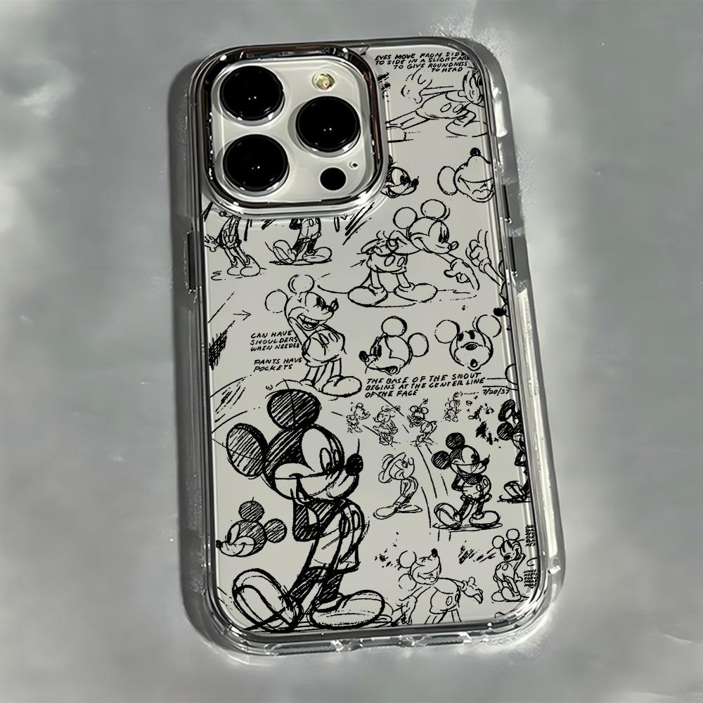 Graffiti M-Mickey Minnies Phone Case for Xiaomi Redmi Note A5 A3 15 14 13 14c 13c 12 11 10 9  Pro Plus 4G 5G Transparent Cover