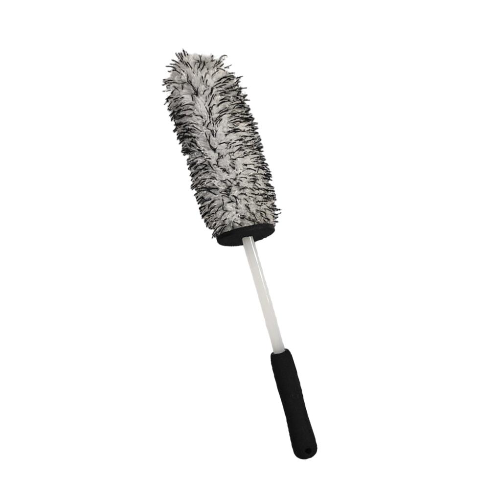 Bilvask Super Brush Microfiber Premium Wheels Børste Sklisikkert håndtak Lett å rengjøre Felger Eiker Wheel Barrel Biltilbehør