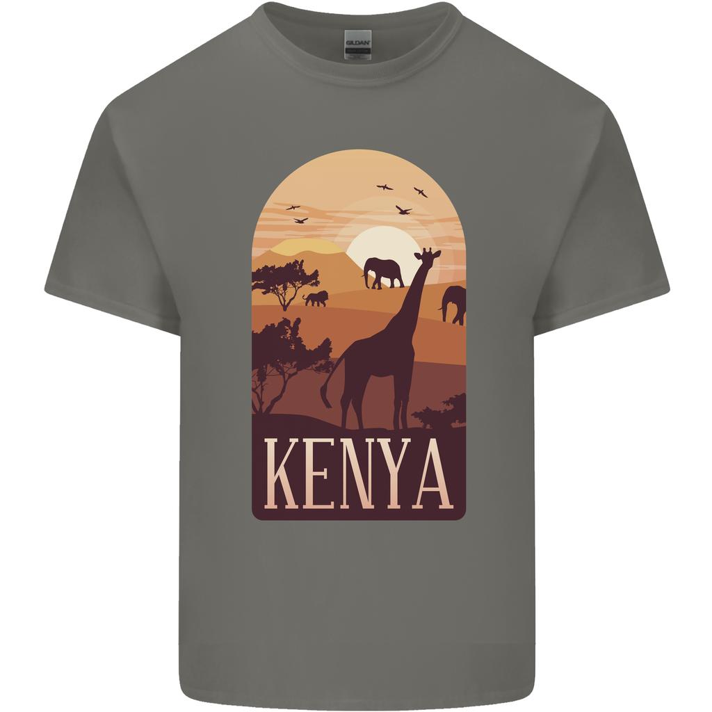 Kenya Safari Souvenir Unisexs Light Cotton Tshirt