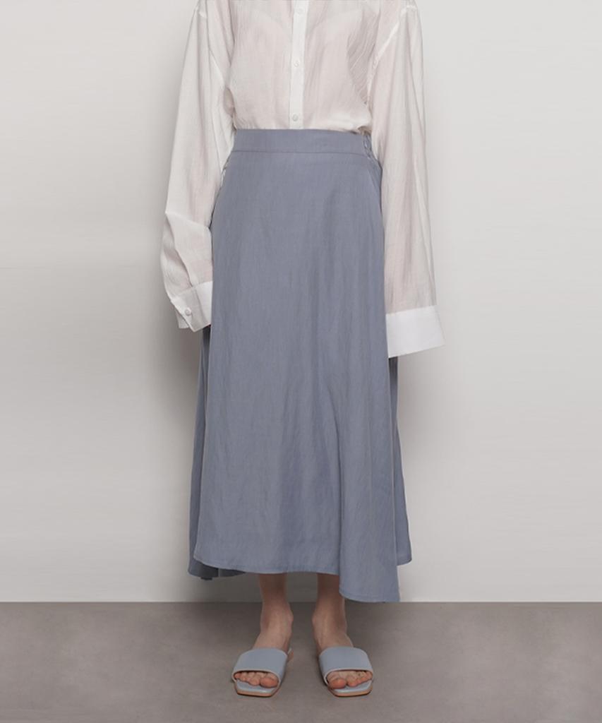 A Bon W27 Tu Iong Flared Skirt Sky