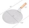 12 Inch Stainless Steel Pizza Peel 10 Inch Cake Spatula Large Round Pizza Transfer Peel