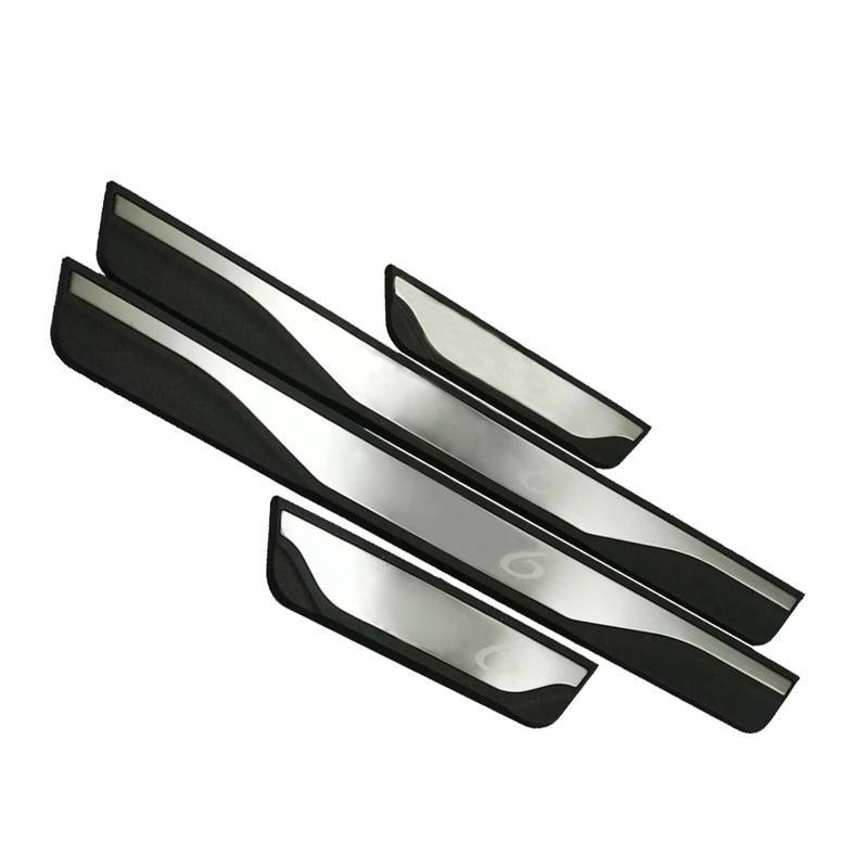 Car Accessories For Mazda 6 Door Sill Threshold Protector Trim Auto Parts Scuff Plate Pedal Styling Stickers 2016-