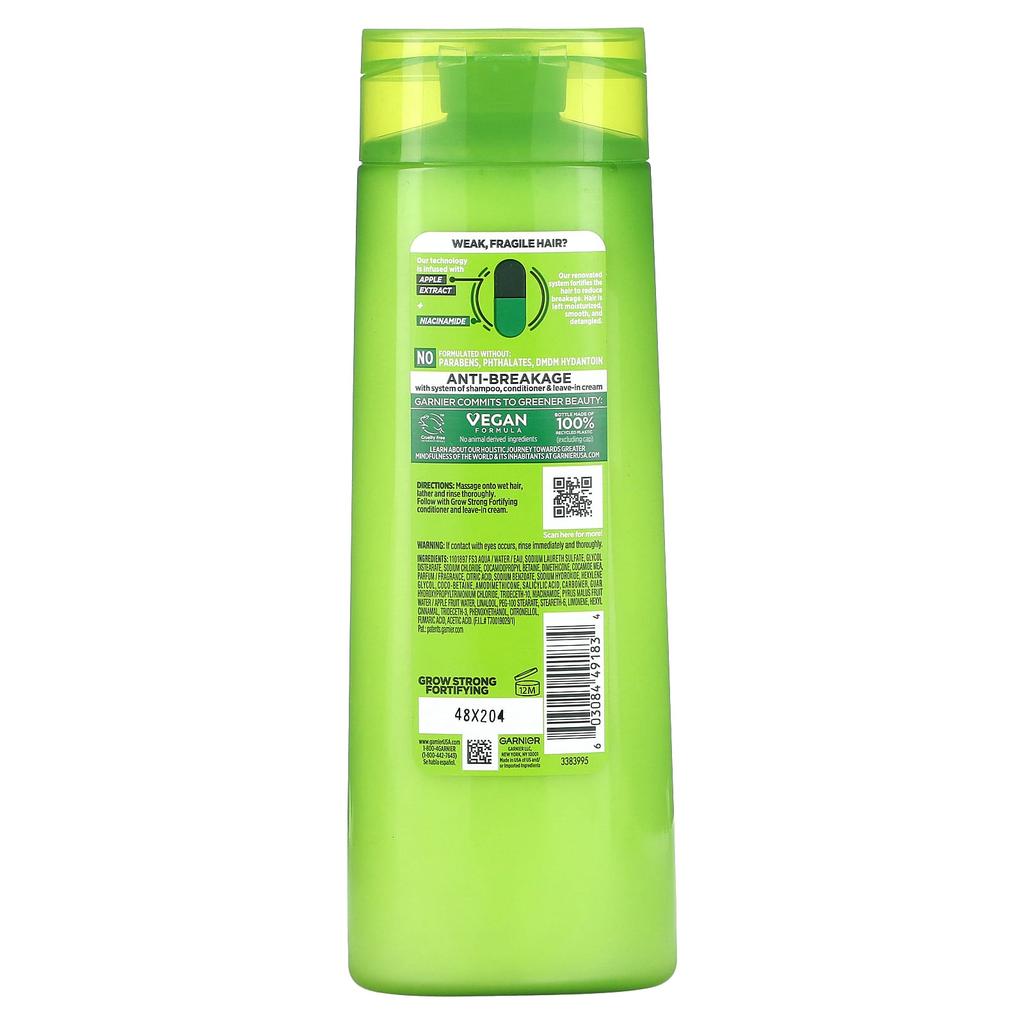 Garnier, Versterkende Shampoo, Groei Sterk, 12,5 fl (370 ml)