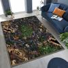 Retro Heroes of Might and Magic Karten Spiele Kunst Teppich für Schlafzimmer Wohnzimmer Sofa Zuhause Fußmatte Dekor, Große Kinder Rutschfeste Bodenmatte
