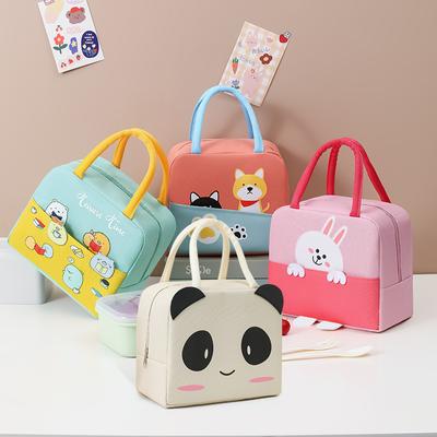 New Cartoon Portable Lunch Box Kid Insulated Lunch Bag for Childred Student Thickened Aluminum Foil Storage Cooler Bag for Girls