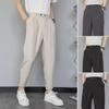 2023 Herr Skinny Nio-Punkts Casual Kostymbyxor i Brittisk Stil, Koreansk-Inspirerad Allround-Design