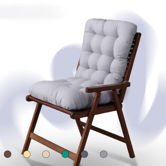 Seat Cushion with High-Density Resilient PP Cotton Filling Secure Strap Seat Pad Office Design Breathable Support