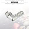Motoforti Universal Car 90 Degree Brass Fitting Hose Adapter, Hose Fitting, 10mm 3/8" Barb