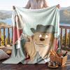 Warme Flanellen Deken Ernest En Celestine Patroon, Lichtgewicht Comfortabele Plaid voor Bed Bank Gebruik