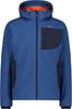 CMP Softshell Jacket with Removable Hood (3A01787N) Men's Softshell Jacket with Detachable Hood (3A01787N) Bluestone