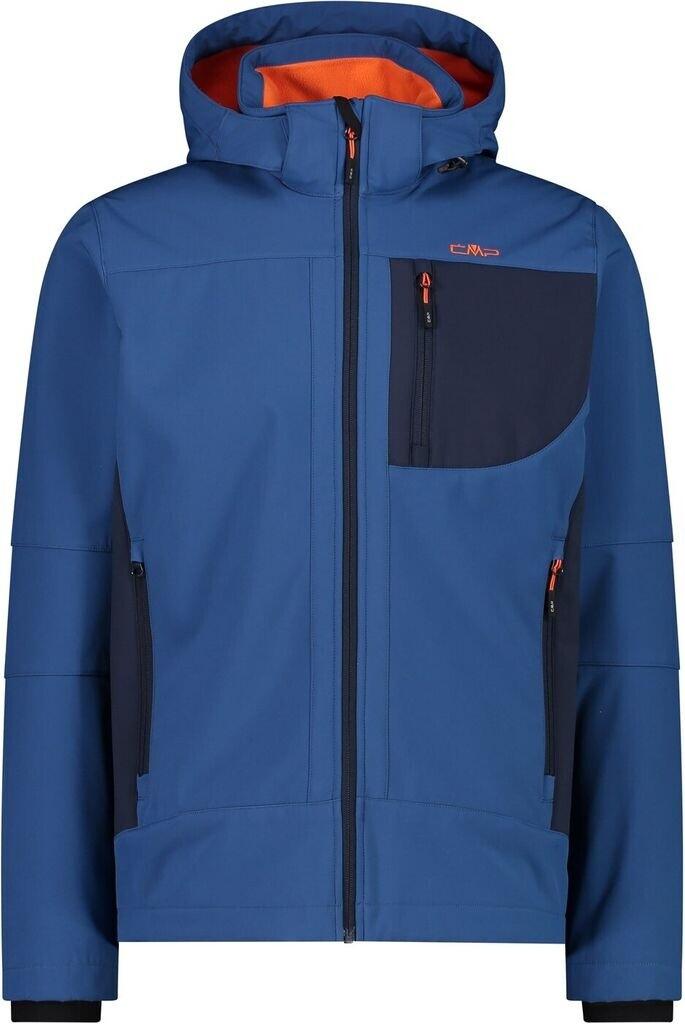 CMP Softshell Jacket with Removable Hood (3A01787N) Men's Softshell Jacket with Detachable Hood (3A01787N) Bluestone