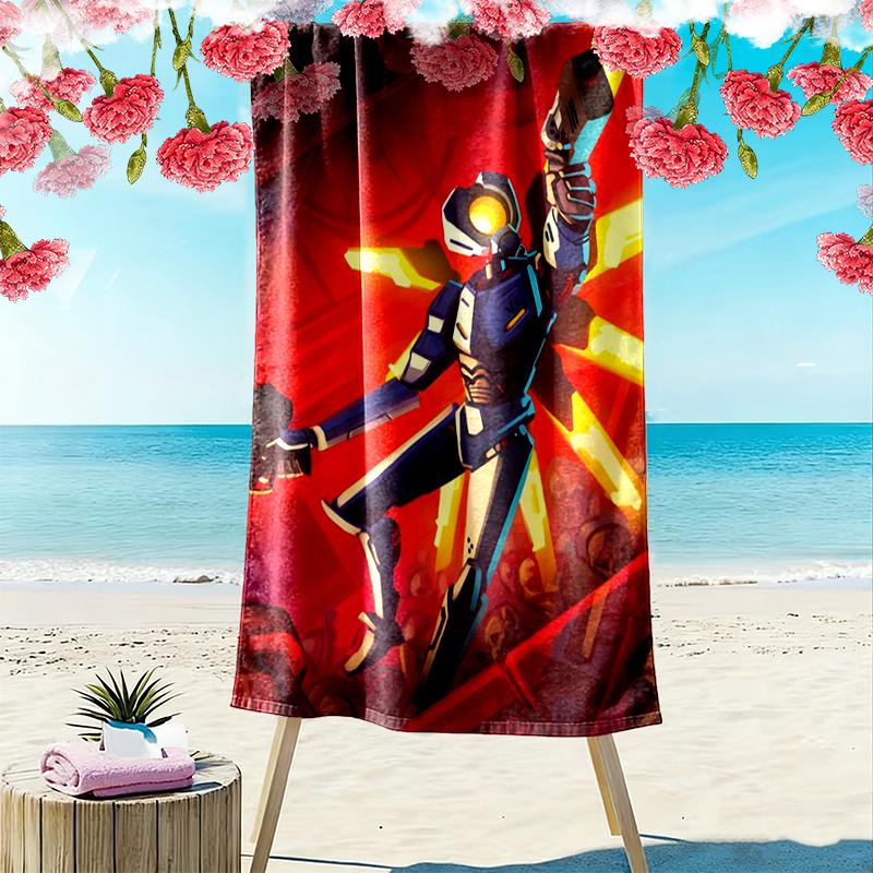 ULTRAKILL Print Beach Towel, Large Soft Quick Dry Towel for Beach Camping Swimming