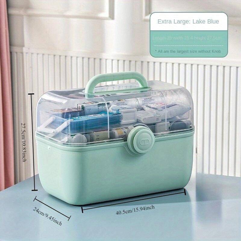 Large Capacity Family Medicine Organizer Box Modern Portable Kit Medicine Storage Container Family Emergency Kit Box