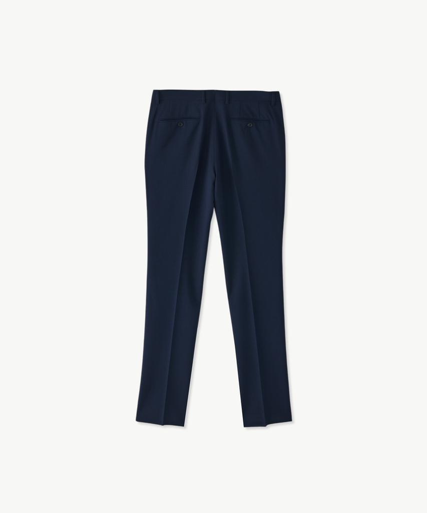 STCO Italy Malane Summer Wool Formal Pants_Navy (Classic Fit)_Sslwb91Csn