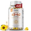 Pslalae Vitamina D3 K2 10000 UI Capsule moi 120 buc — Susținerea Oaselor, Absorbția Mineralelor, Susținerea Calciului