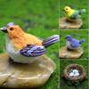 Garden Statues Yard Ornament Resin Bird Ornament Animal Statue DIY Sculpture Tree Decor Outdoor Decor Garden Ornament