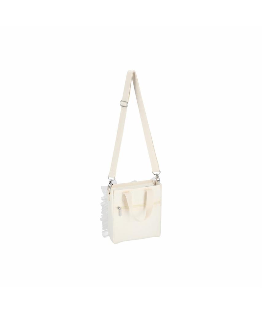 Lesportsac Melange Lace Ruffle N/S Ruffle Mini Tote Bag [1832.Ld64]