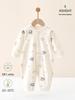Pure Cotton Long-Sleeve Baby Romper: Spring & Autumn Newborn Bodysuit Pajamas