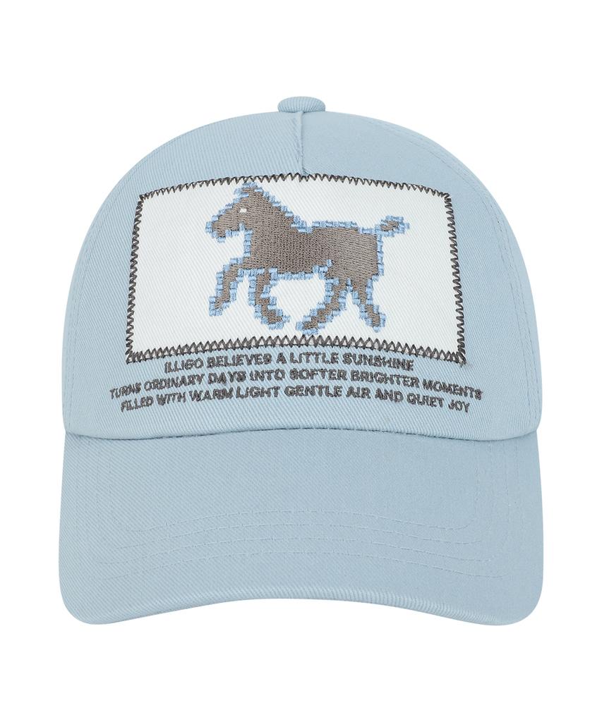 ILLIGO Pony Patch Ball Cap Blue