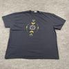 Vintage 90s Celestial Sun Moon Phases Shirt 2XL 27x29 Navy Blue