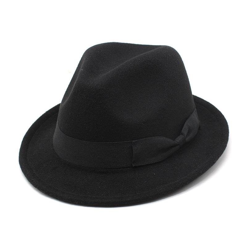 Wool Women'S Hat British Retro Top Hat Women'S Fashion Warm Jazz Hat